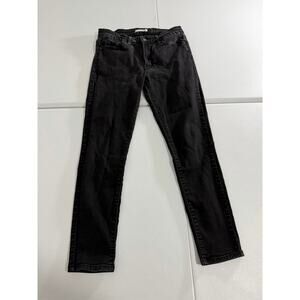 Levi’s 711 Black Skinny Ankle Jeans Size 29 x 27 Womens